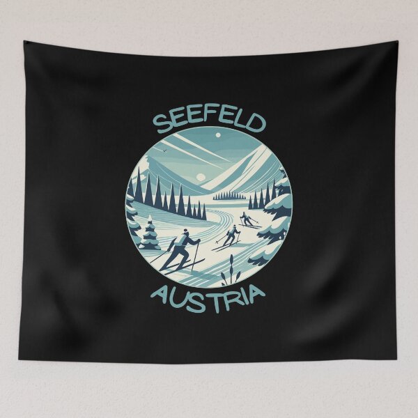 Item preview, Seefeld in Austria (Tirol) Retro Vector Art Travel Emblem designed and sold by MaateoDesign.