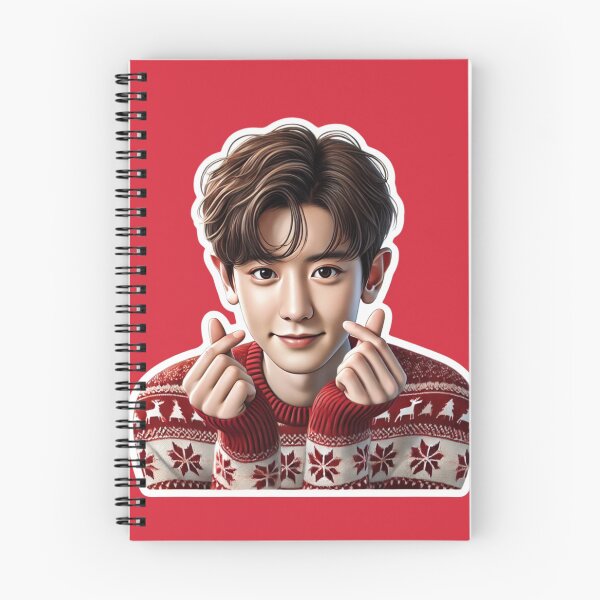 Item preview, Chanyeol Christmas Sticker | Festive EXO K-Pop Holiday Art designed and sold by DEEPDesignsART.