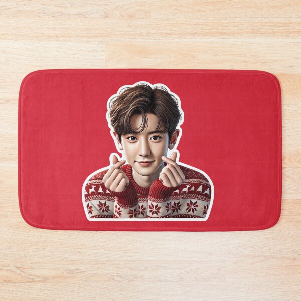 Item preview, Chanyeol Christmas Sticker | Festive EXO K-Pop Holiday Art designed and sold by DEEPDesignsART.
