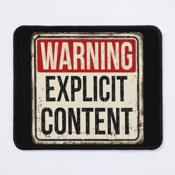 Item preview, Warning Explicit Content designed and sold by Angry Swan Designs.