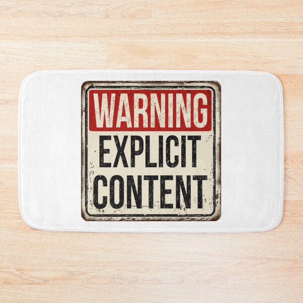 Item preview, Warning Explicit Content designed and sold by Angry Swan Designs.