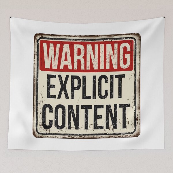 Item preview, Warning Explicit Content designed and sold by Angry Swan Designs.