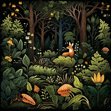 Artwork thumbnail, The Hiding Rabbit by patternshoprad