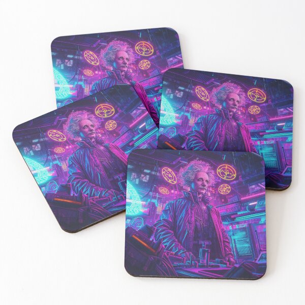 Item preview, Albert Einstein Cyberpunk designed and sold by FuturiTravel.