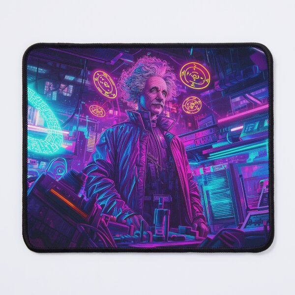 Item preview, Albert Einstein Cyberpunk designed and sold by FuturiTravel.