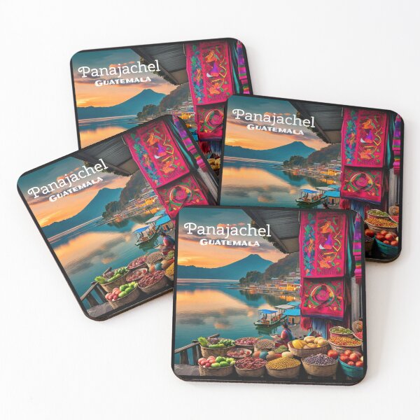 Item preview, Wall  Art Guatemala | Panajachel Atitlan Lake Travel Vintage Poster designed and sold by kestrada2906.