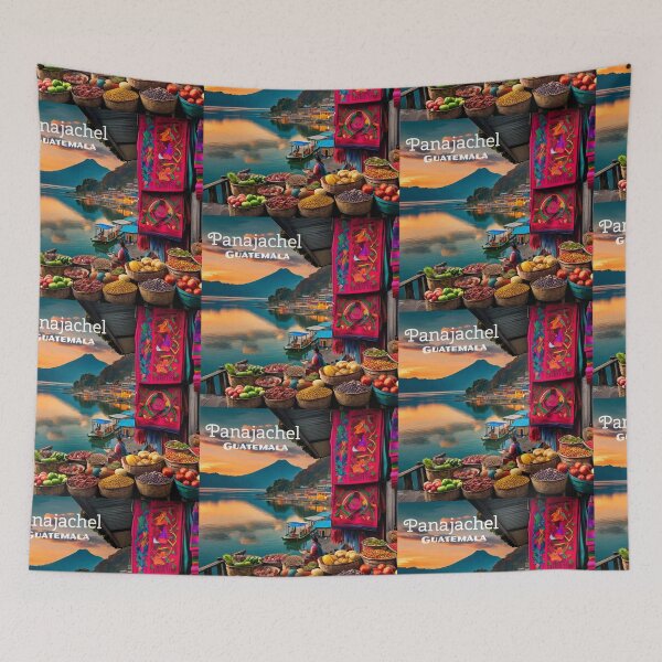 Item preview, Wall  Art Guatemala | Panajachel Atitlan Lake Travel Vintage Poster designed and sold by kestrada2906.