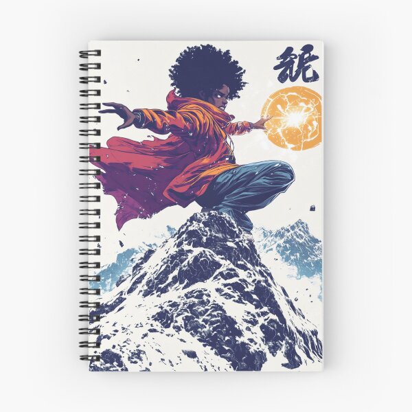 Item preview, African American Witch Casting a Fiery Spell 魔法の戦士 designed and sold by PrintsByFrank.