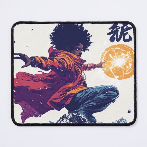 Item preview, African American Witch Casting a Fiery Spell 魔法の戦士 designed and sold by PrintsByFrank.