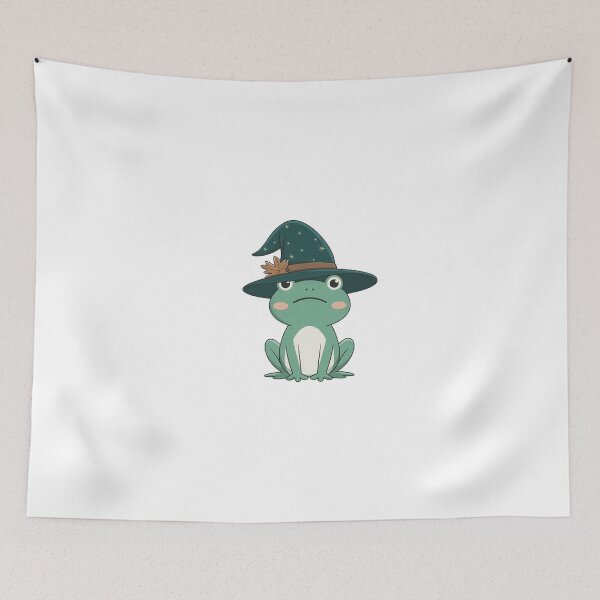 Item preview, Cute little witchy frog  designed and sold by kmf1313.