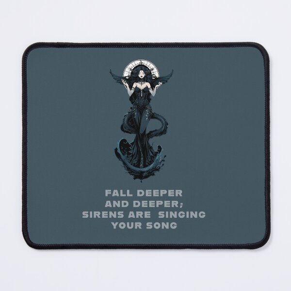 Item preview, sirens quotes dark mermaid art designed and sold by La Loca.