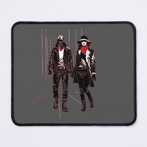 Item preview, Cyberpunk Duo in Striking Red and Black designed and sold by 4rpixs.