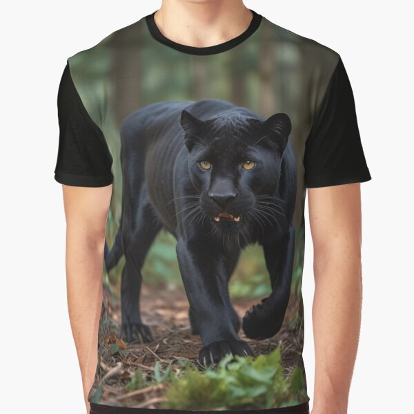 Artikel-Vorschau von Schwarzer Panther im Wald, designt und verkauft von Enchanting Art Vista.