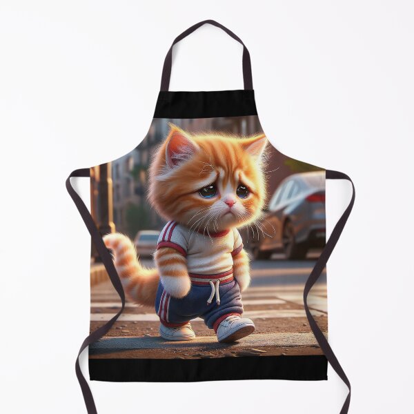 Item preview, Ginger Tabby Cat Practicing Judo Throw on a Stuffed Animal Opponent in a Dynamic Action Shot designed and sold by AlwaysHome.