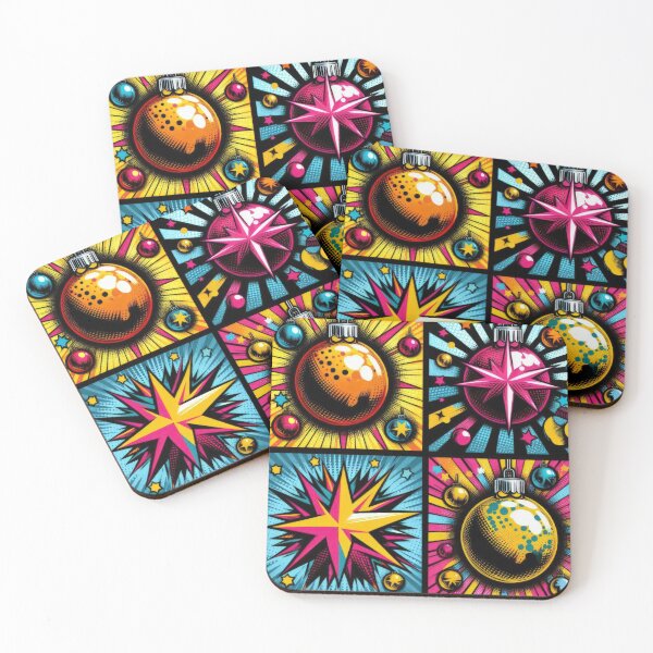 Item preview, Christmas Vintage Pop Art  Colorful Christmas Balls Pattern, Christmas Balls Pattern, Christmas Balls ,Christmas Pop Art,Christmas Funny Pattern designed and sold by Expressions-Sel.