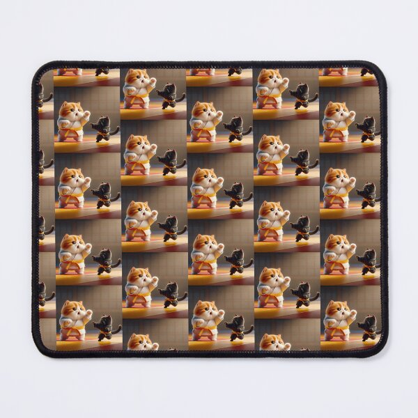 Item preview, Ginger Cat in Judo Clothes Holding a Gold Medal with a Playful Expression designed and sold by AlwaysHome.