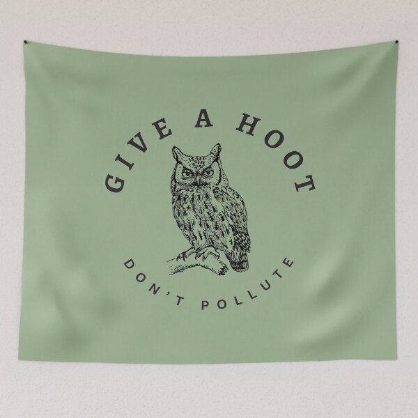 Item preview, Give a Hoot Don’t Pollute! designed and sold by WildSideofWNY.