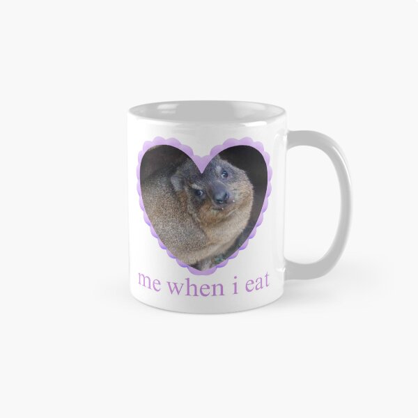 Item preview, Rock Hyrax Awawa Purple Love Heart - Me When I Eat  designed and sold by matchakpop.