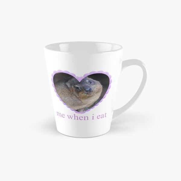 Item preview, Rock Hyrax Awawa Purple Love Heart - Me When I Eat  designed and sold by matchakpop.