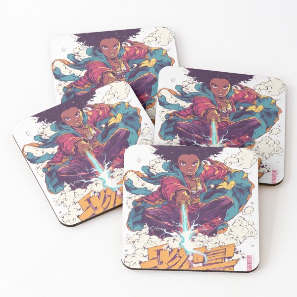 Item preview, Riding the Storm: Lightning Witch in Action 魔法の戦士 designed and sold by PrintsByFrank.