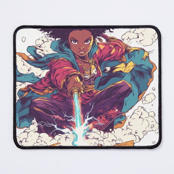 Item preview, Riding the Storm: Lightning Witch in Action 魔法の戦士 designed and sold by PrintsByFrank.