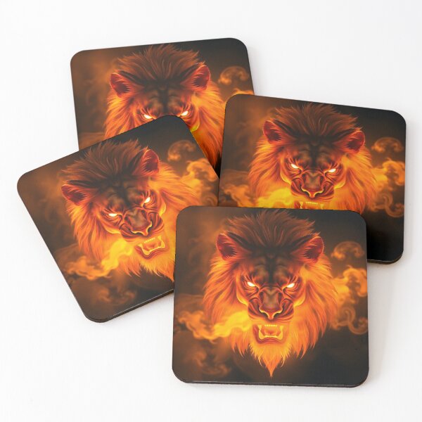 Item preview, Inferno Roar Fiery Lion Spirit designed and sold by Rothnaric.