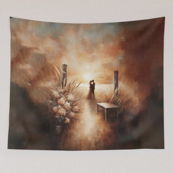 Item preview, Romantic Sunset Embrace - Perfect for Valentine's Day designed and sold by MarinaFila.