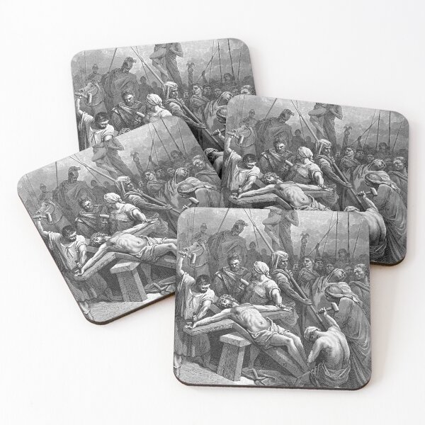 Item preview, Crucifixion Scene - Jesus is Nailed to the Cross designed and sold by portokalis.