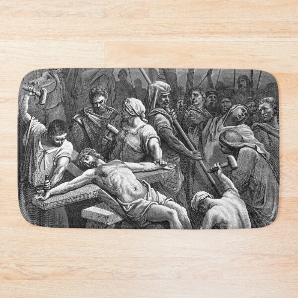 Item preview, Crucifixion Scene - Jesus is Nailed to the Cross designed and sold by portokalis.