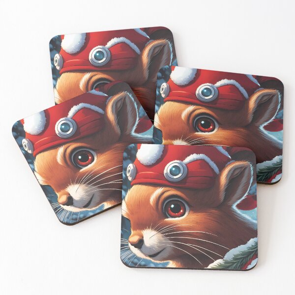 Item preview, Red Squirrel celebrating Christmas designed and sold by Colin Bentham.