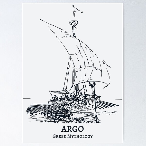 Item preview, Argo Greek Mythology Ship designed and sold by Lakeric Cityscapes.