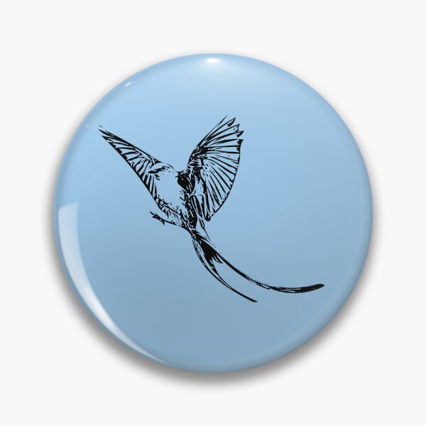 Item preview, Scissor-tailed Flycatcher Black Design  designed and sold by designsasstultd.