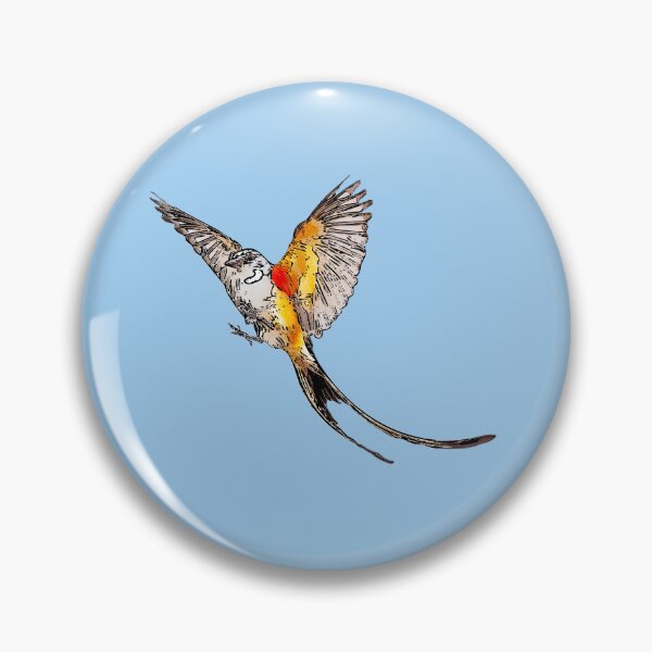Item preview, Scissor-tailed Flycatcher Black Alternate Design  designed and sold by designsasstultd.