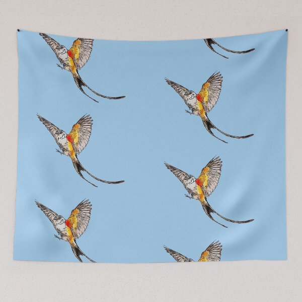 Item preview, Scissor-tailed Flycatcher Black Alternate Design  designed and sold by designsasstultd.