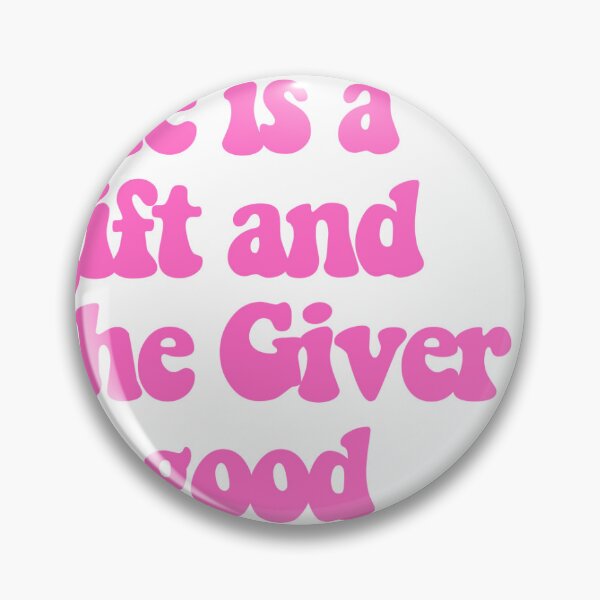 Item preview, life is a gift pink designed and sold by clarabjensen.