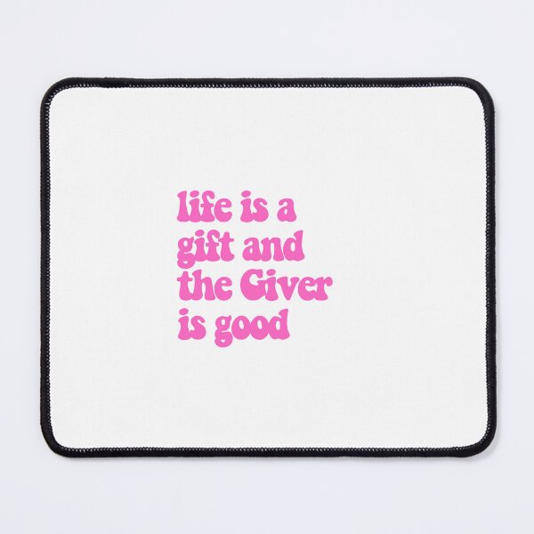 Item preview, life is a gift pink designed and sold by clarabjensen.