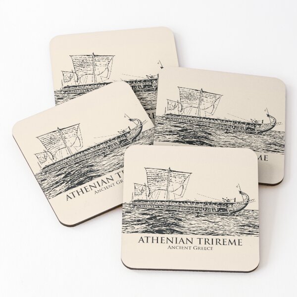 Item preview, Athenian Trireme Ancient Greece Ship designed and sold by Lakeric Cityscapes.