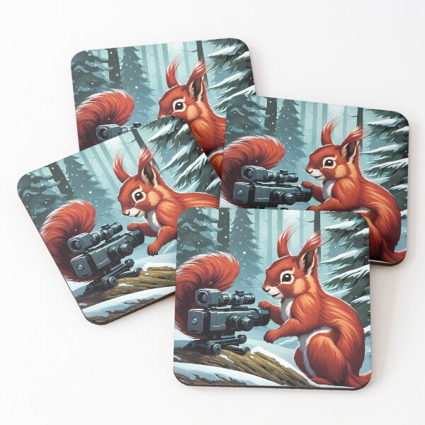 Item preview, Red Squirrel celebrating Christmas designed and sold by Colin Bentham.