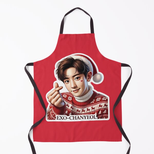 Item preview, Chanyeol Christmas Sticker | Festive EXO K-Pop Holiday Art designed and sold by DEEPDesignsART.
