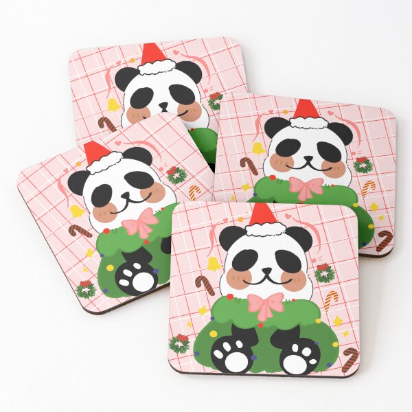 Item preview, Cutey Panda with Pinky Background and Christmas Element designed and sold by ImhStephanie421.
