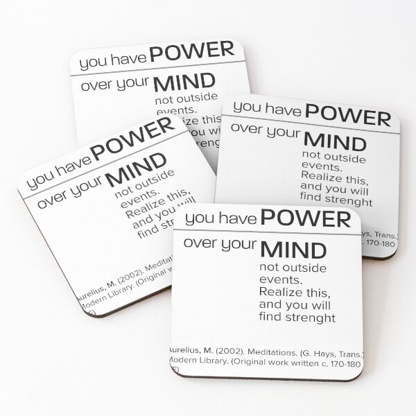Item preview, Power of Mind: Marcus Aurelius Meditation designed and sold by redbachaco.