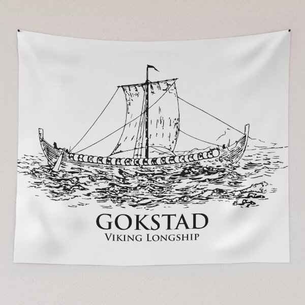 Item preview, Gokstad Viking Longship designed and sold by Lakeric Cityscapes.