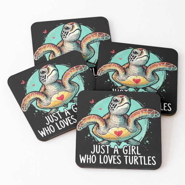 Item preview, Just A Girl Who Loves Turtles designed and sold by TomFrontierArt.