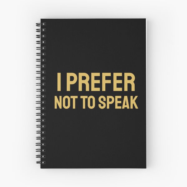 Item preview, I Prefer not to Speak gold designed and sold by VRedBaller.