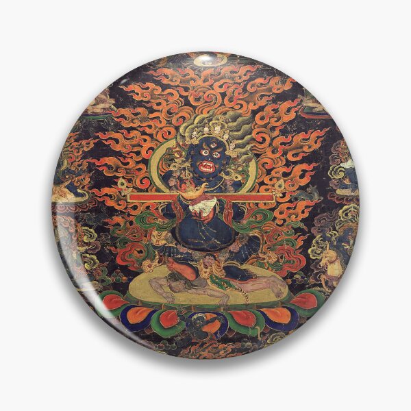 Item preview, Mandala 212 Mahakala Buddhist Protector Panjarnata 1800s designed and sold by GuyBlank.