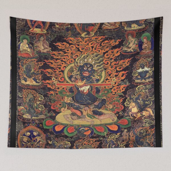 Item preview, Mandala 212 Mahakala Buddhist Protector Panjarnata 1800s designed and sold by GuyBlank.