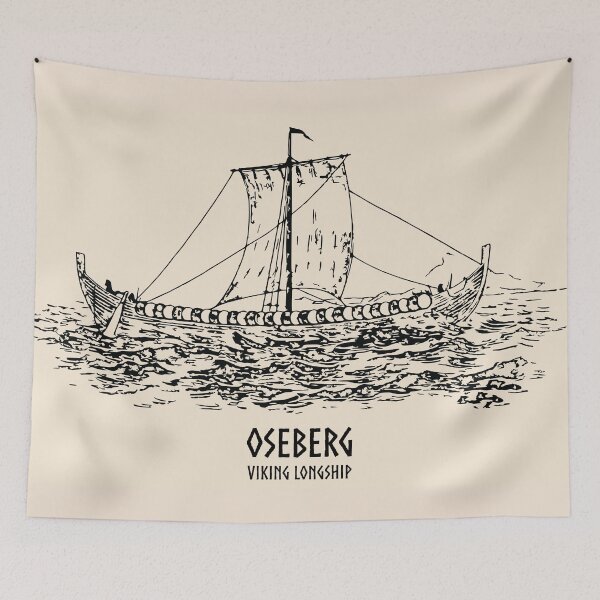 Item preview, Oseberg Viking Longship designed and sold by Lakeric Cityscapes.