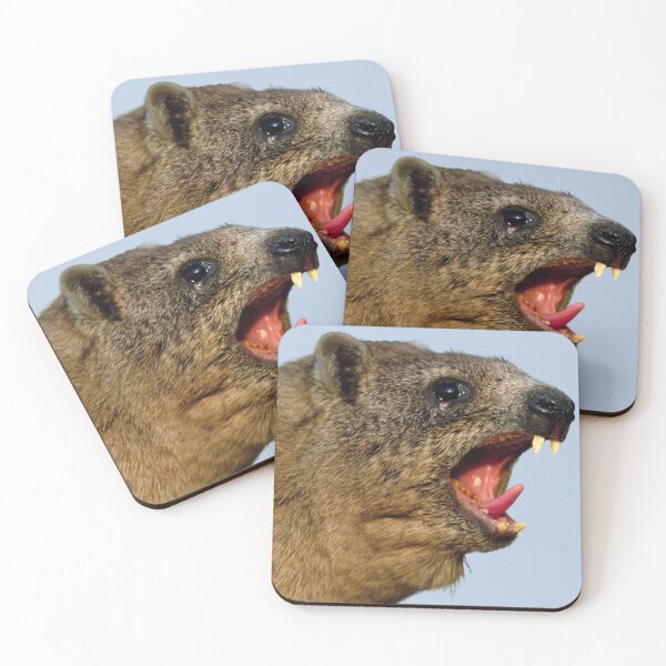 Item preview, Rock Hyrax Screaming Awawa | Dassie Cute Vampire Potato designed and sold by matchakpop.