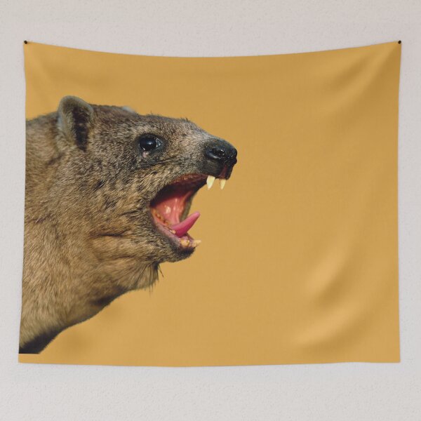 Item preview, Rock Hyrax Screaming Awawa | Dassie Cute Vampire Potato designed and sold by matchakpop.
