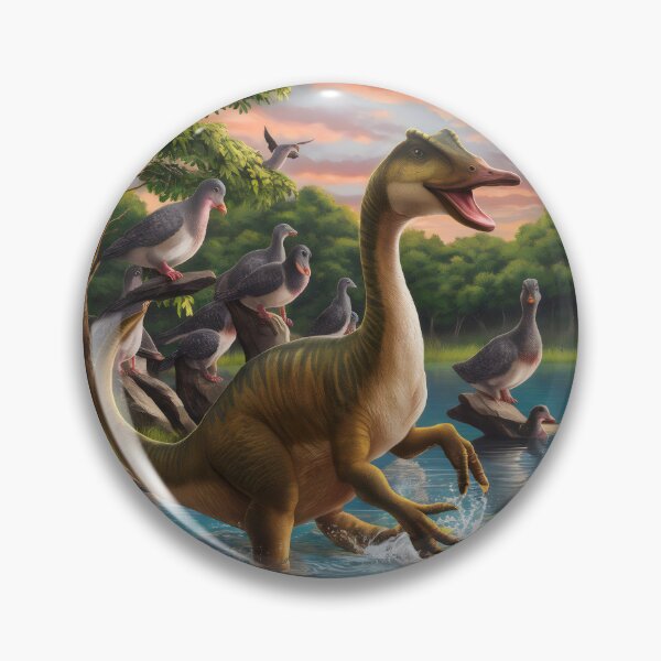 Item preview, Dinosaur among birds. designed and sold by MyHappyArtShop.